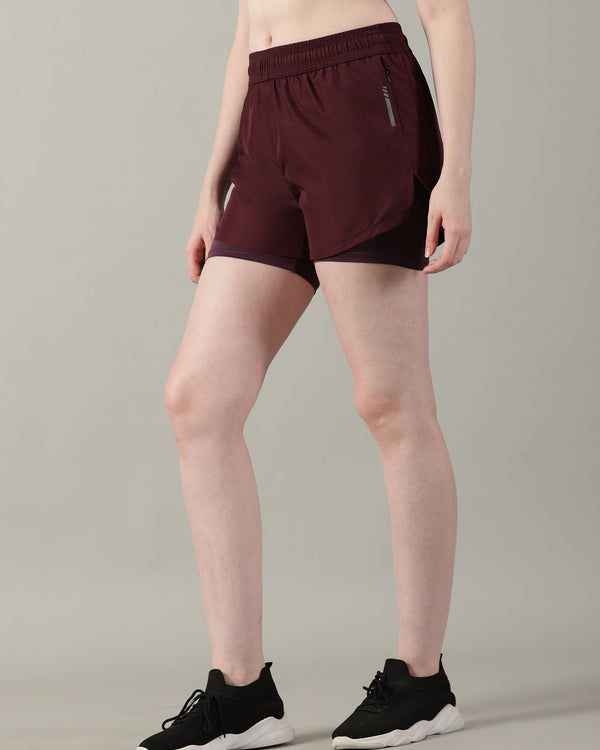 Dares Only Mulberry 2-in-1 Run Short