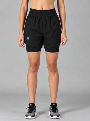 Go-getter 5" Black 2-in-1 Run Short