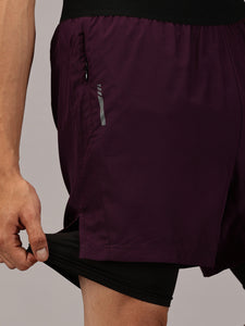 Dares Only Purple Amethyst Hybrid Run Shorts