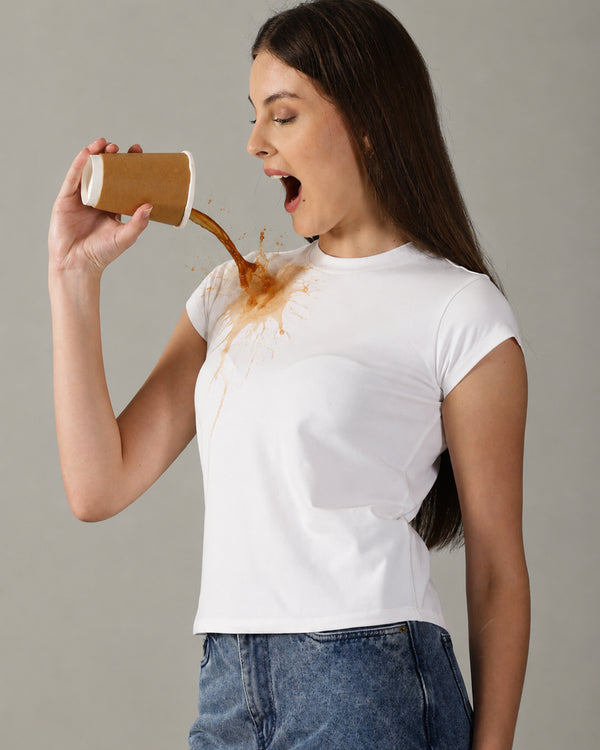 Fearless White Tee™ | Women's Anti-stain T-Shirt