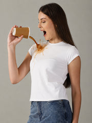 Fearless White Tee™ | Women's Anti-stain T-Shirt