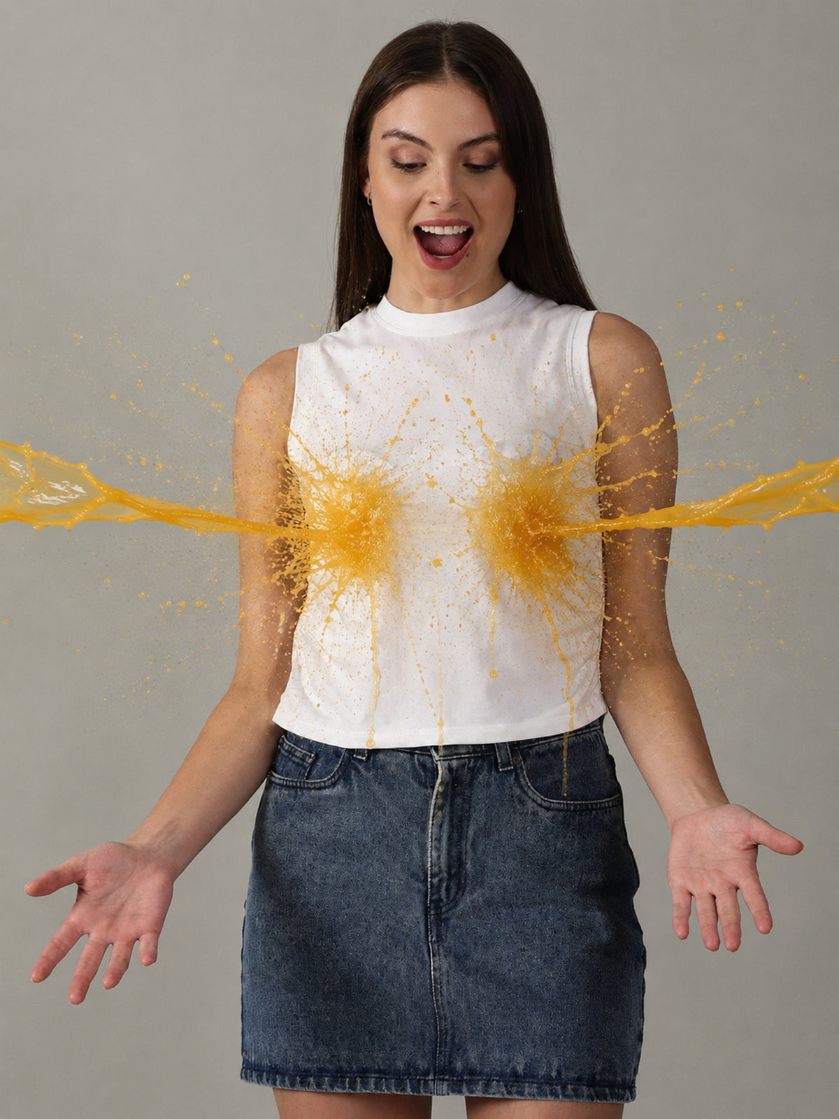 Fearless White Tee™ | Women's Anti-stain Tank
