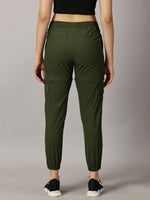 Load image into Gallery viewer, Convertible High-Rise Travel-Trek Pants - Olive Green
