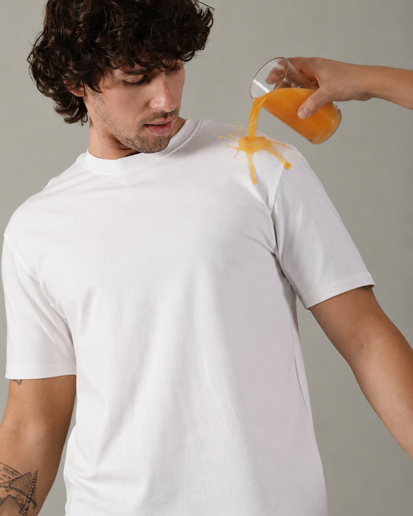 Fearless White Tee™ | Men's Anti-stain T-Shirt