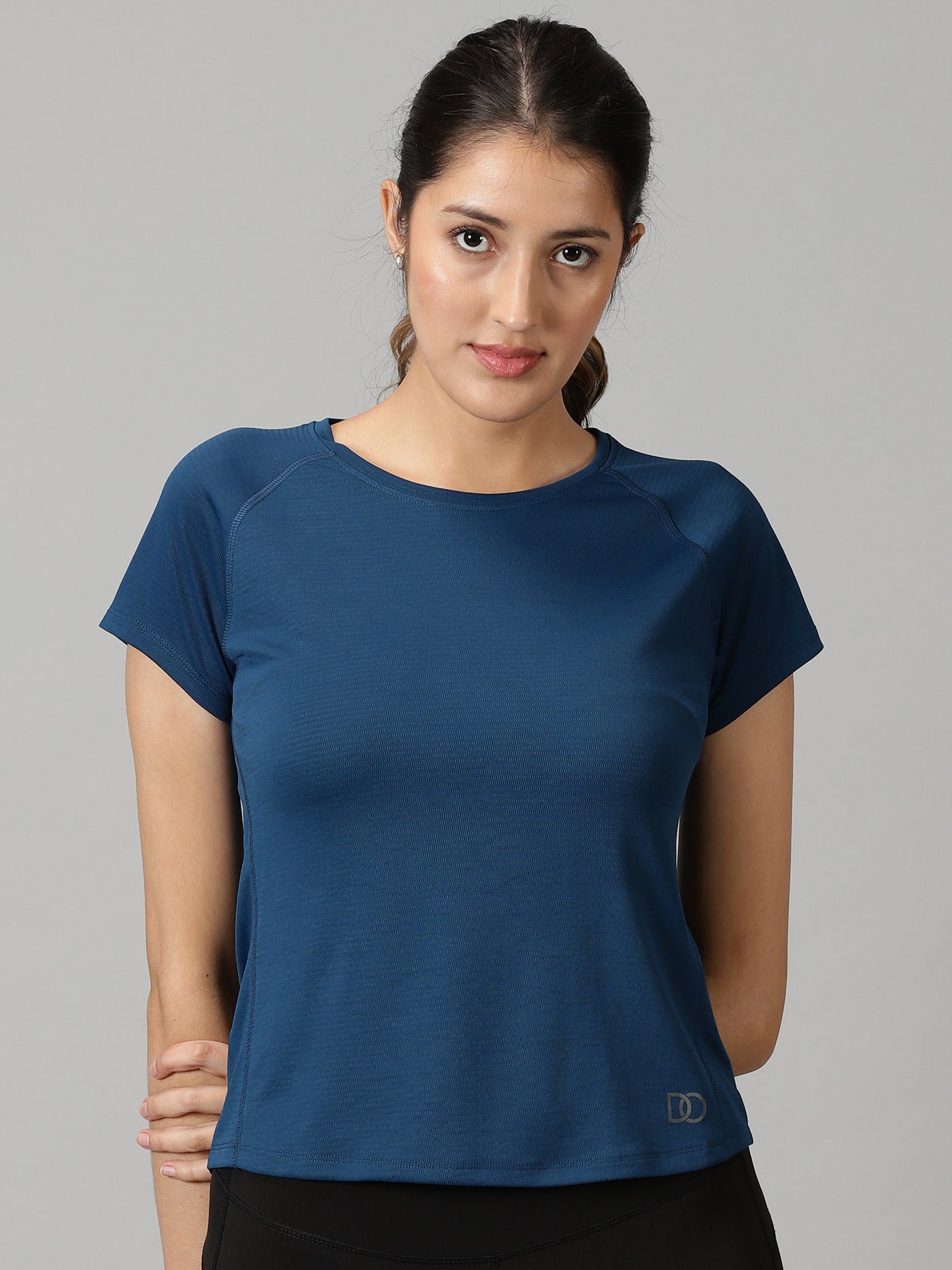 Form Fit Raglan Sleeve Navy Blue training T-shirt