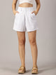 Classic White Tailored Shorts