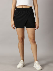 Game changer High-Rise Black Skort