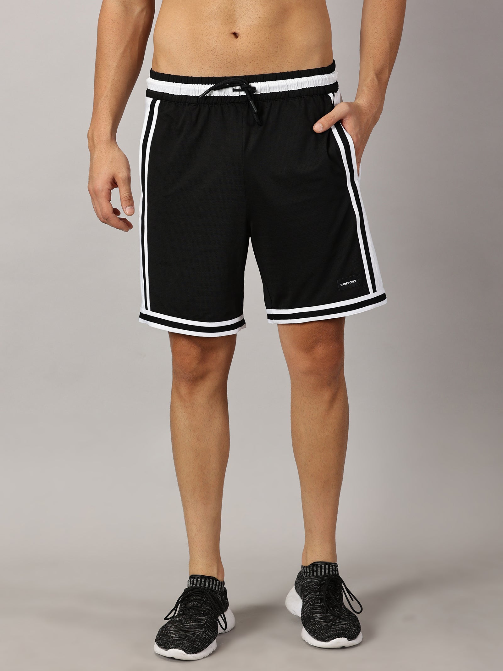 Defy Gravity Basketball shorts Black and White