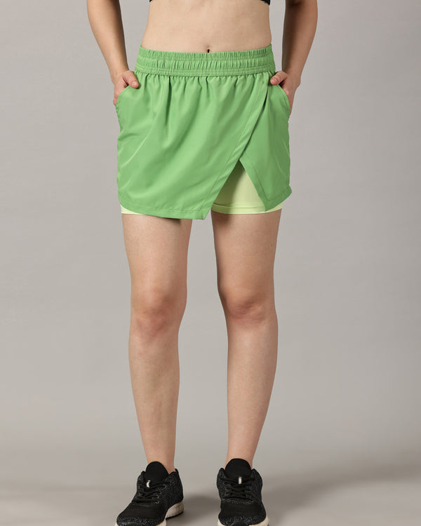 Game changer High-Rise Matcha Green Skort