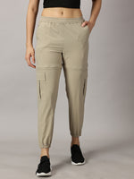 Load image into Gallery viewer, Convertible High-Rise Travel-Trek Pants - Beige
