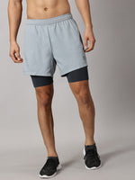 Load image into Gallery viewer, Dares Only Graphite Hybrid Run Shorts
