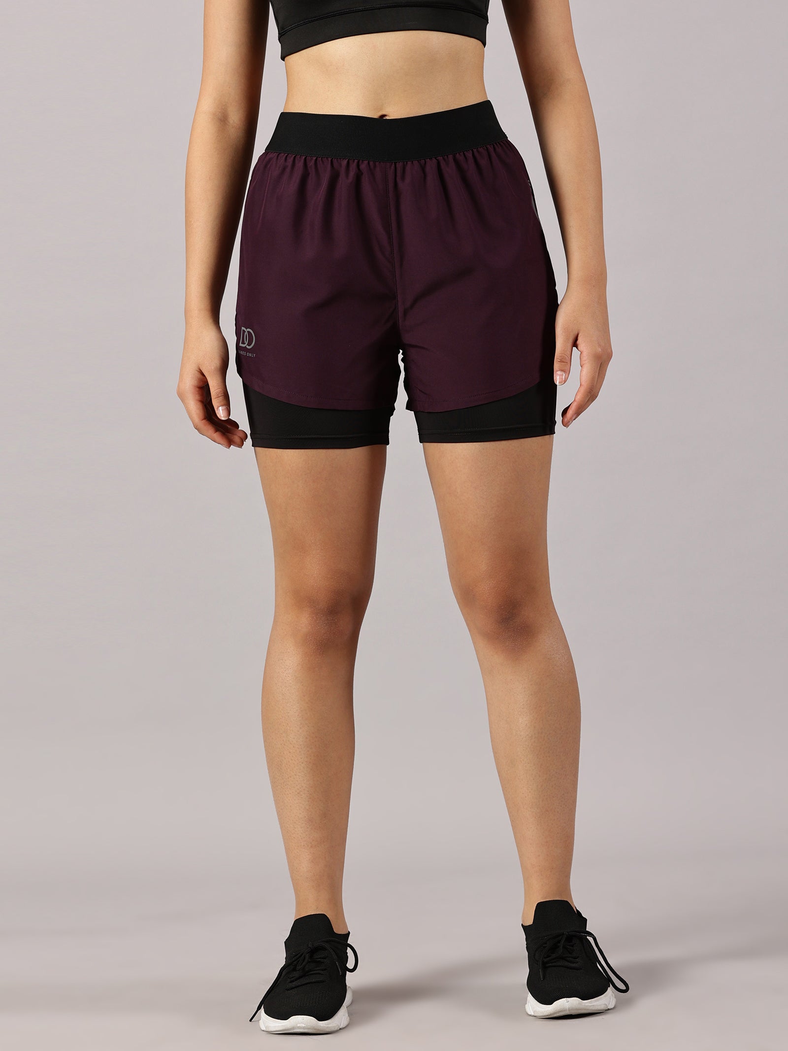 Purple Amethyst 2-in-1 Run Short