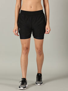 Dares Only Black 2-in-1 Run Short