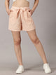 Coastal Charm Orange pinstripe shorts