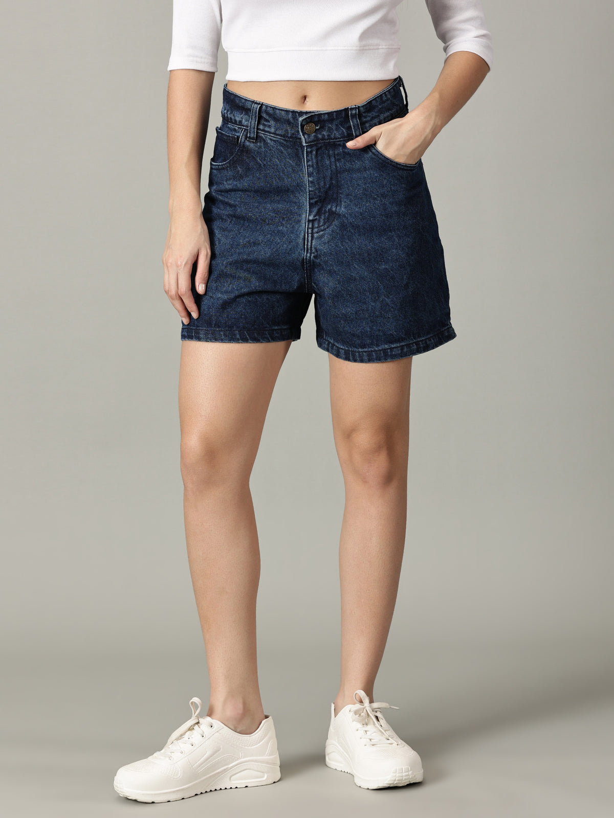 The All-Day High Waisted Denim Dark wash