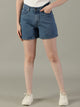 The All-Day High Waisted Denim shorts Mid wash