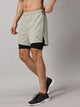 Dares Only Tech Beige Hybrid Run Shorts