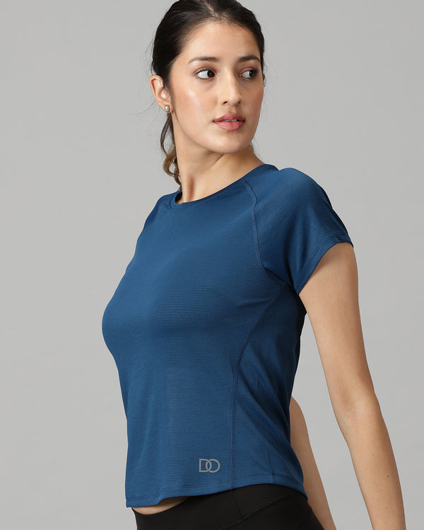 Form Fit Raglan Sleeve Navy Blue training T-shirt