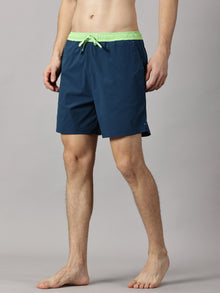 Neon & Teal Blue Men's Swim/Board shorts