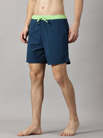 Load image into Gallery viewer, Neon &amp; Teal Blue Men&#39;s Swim/Board shorts
