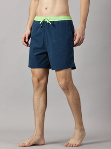 Neon & Teal Blue Men's Swim/Board shorts