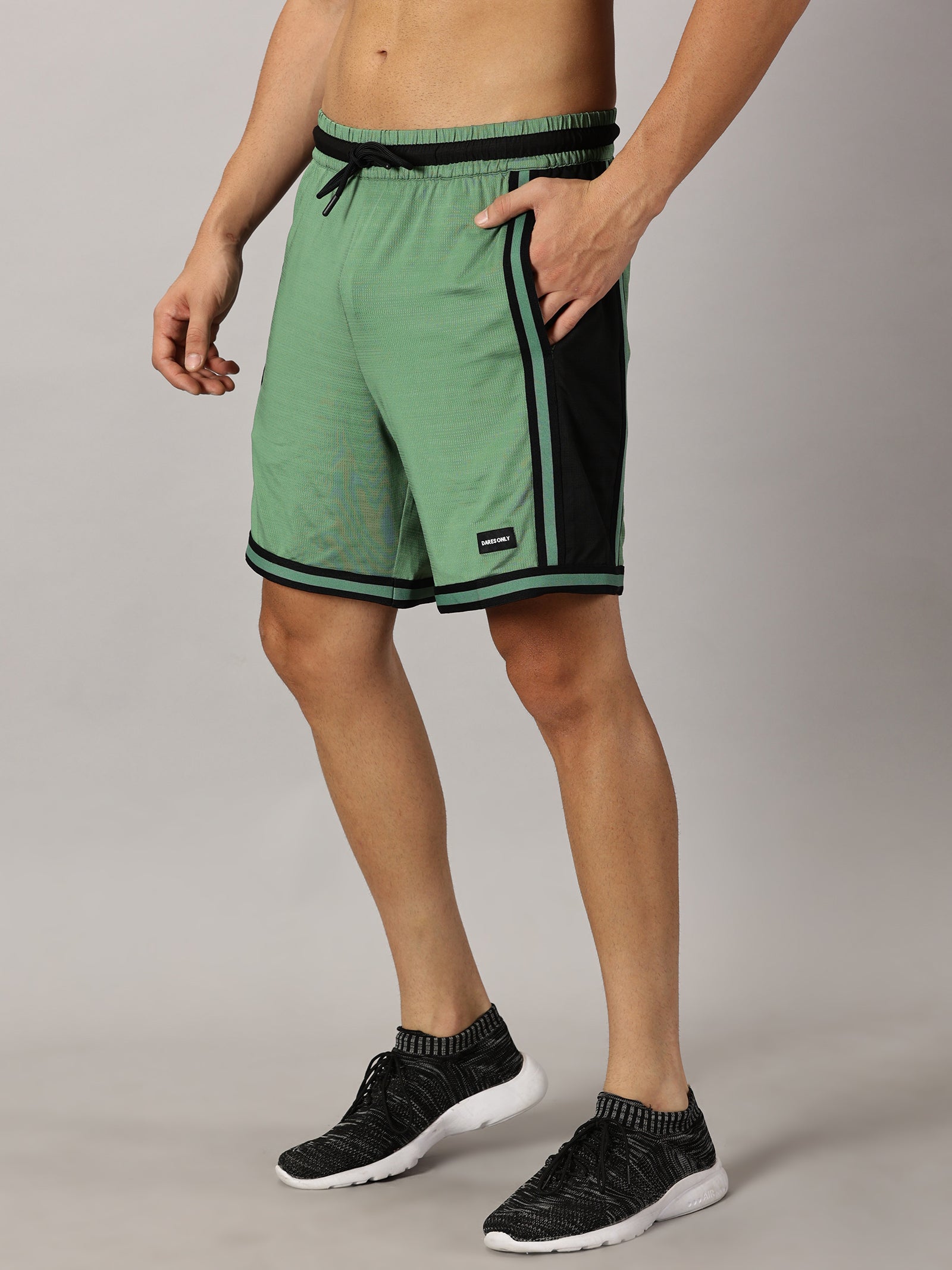 Defy Gravity Basketball shorts Avocado Green