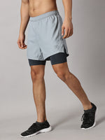 Load image into Gallery viewer, Dares Only Graphite Hybrid Run Shorts
