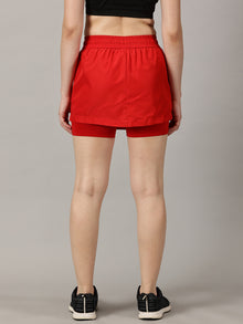 Game changer High-Rise Red Skort