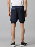 Load image into Gallery viewer, Dares Only Midnight Blue Hybrid Run Shorts
