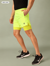 Dares Only Neon Hybrid Run Shorts
