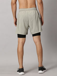 Dares Only Tech Beige Hybrid Run Shorts