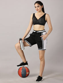 Defy Gravity Basketball shorts Black & White