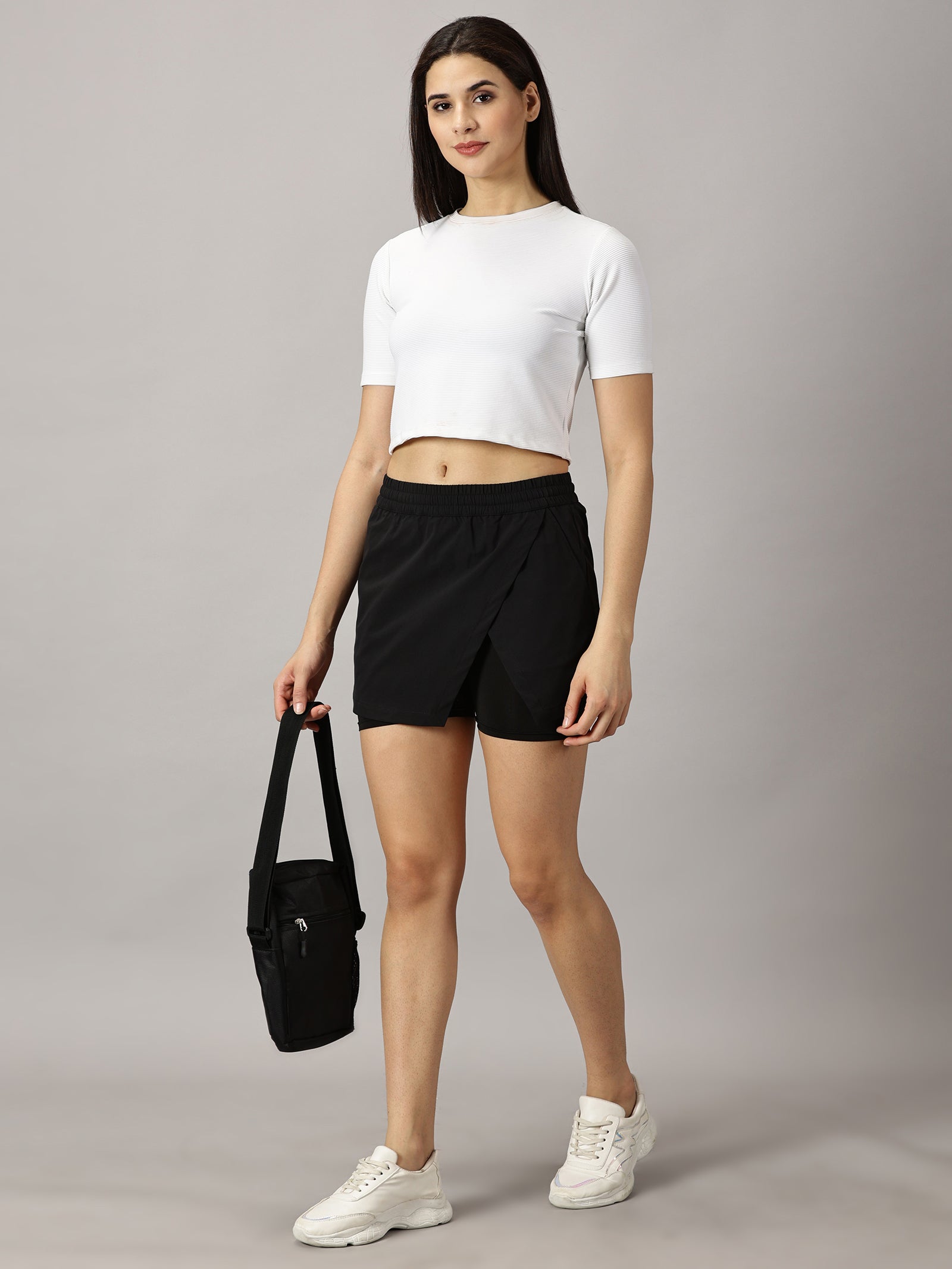 Game changer High-Rise Black Skort