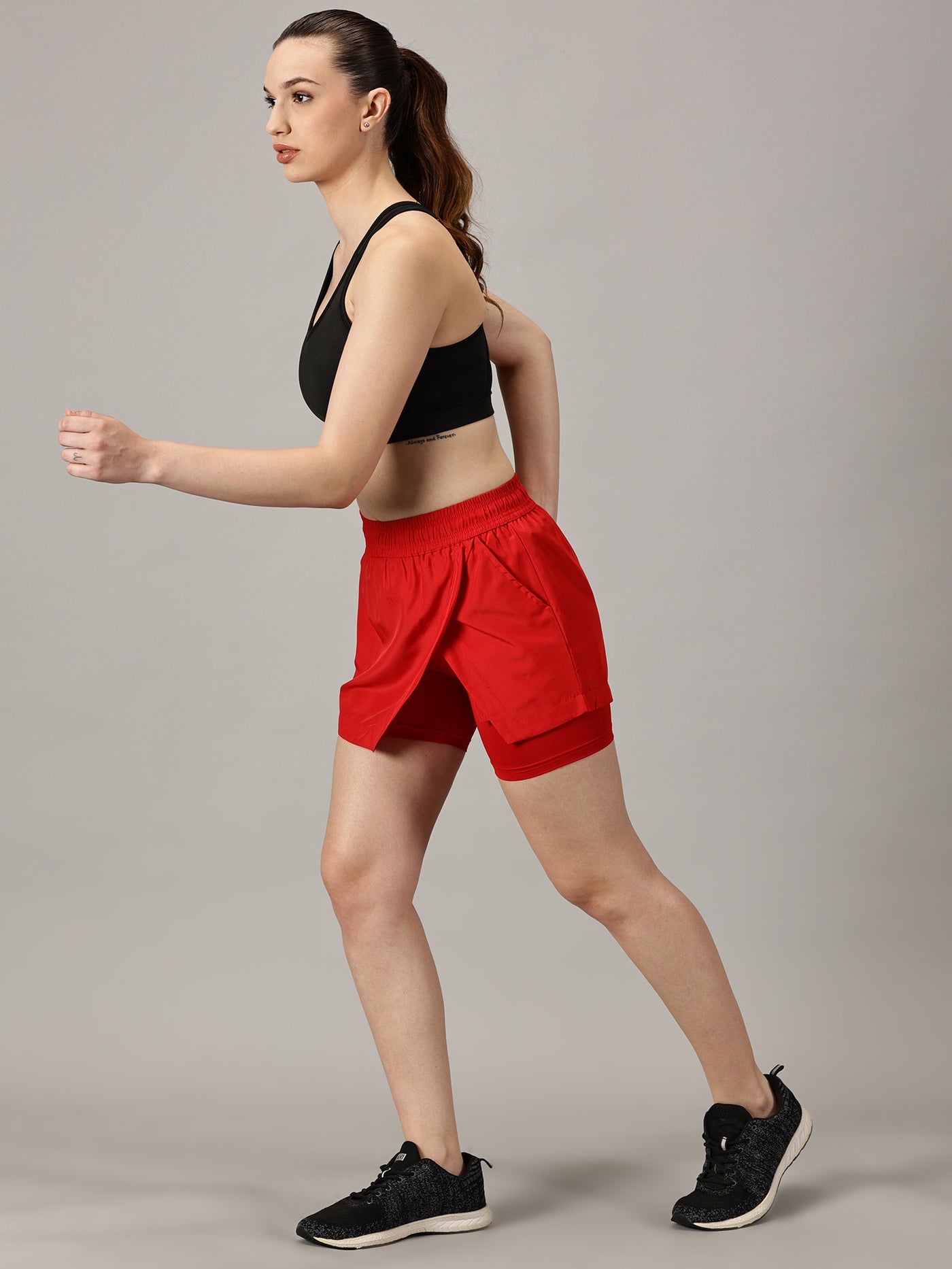 Game changer High-Rise Red Skort