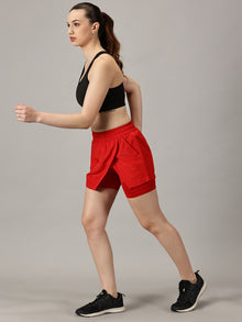 Game changer High-Rise Red Skort