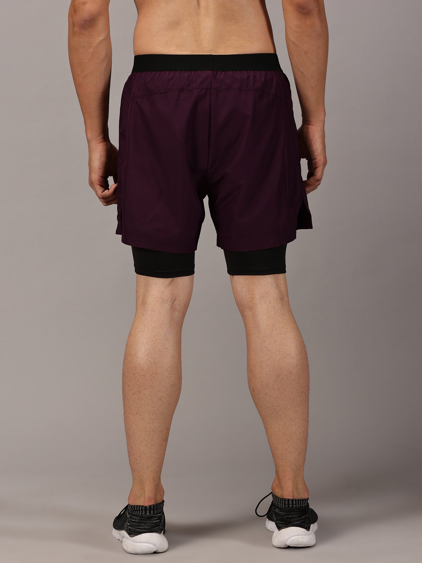 Dares Only Purple Amethyst Hybrid Run Shorts