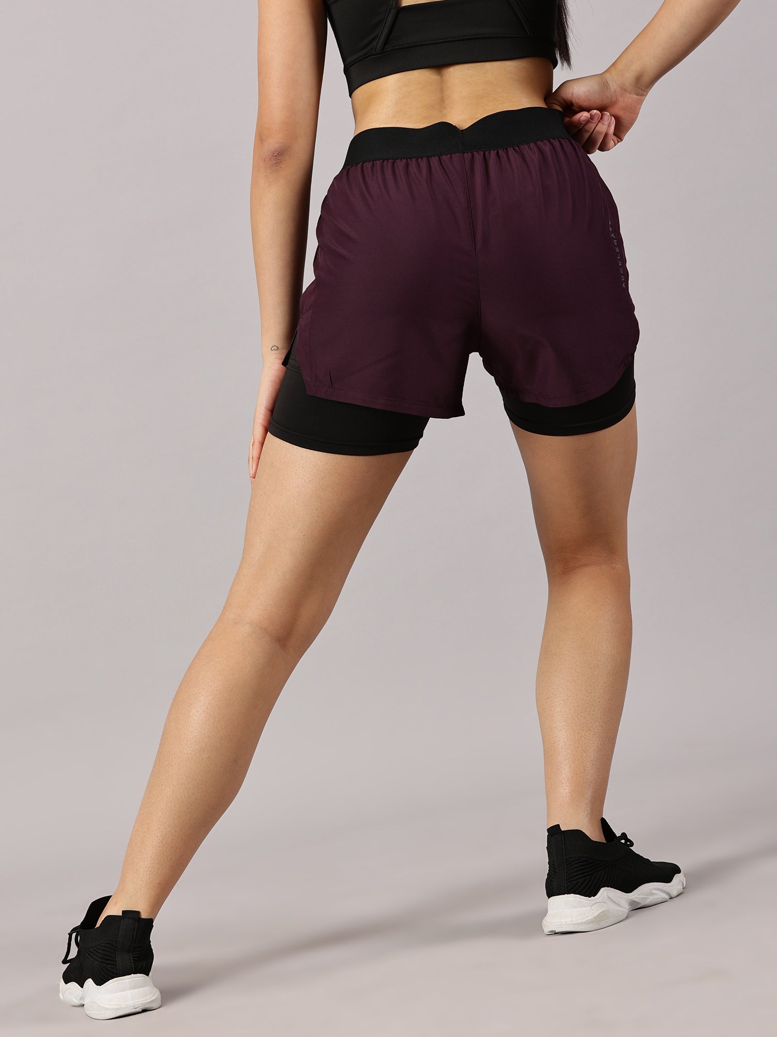 Purple Amethyst 2-in-1 Run Short