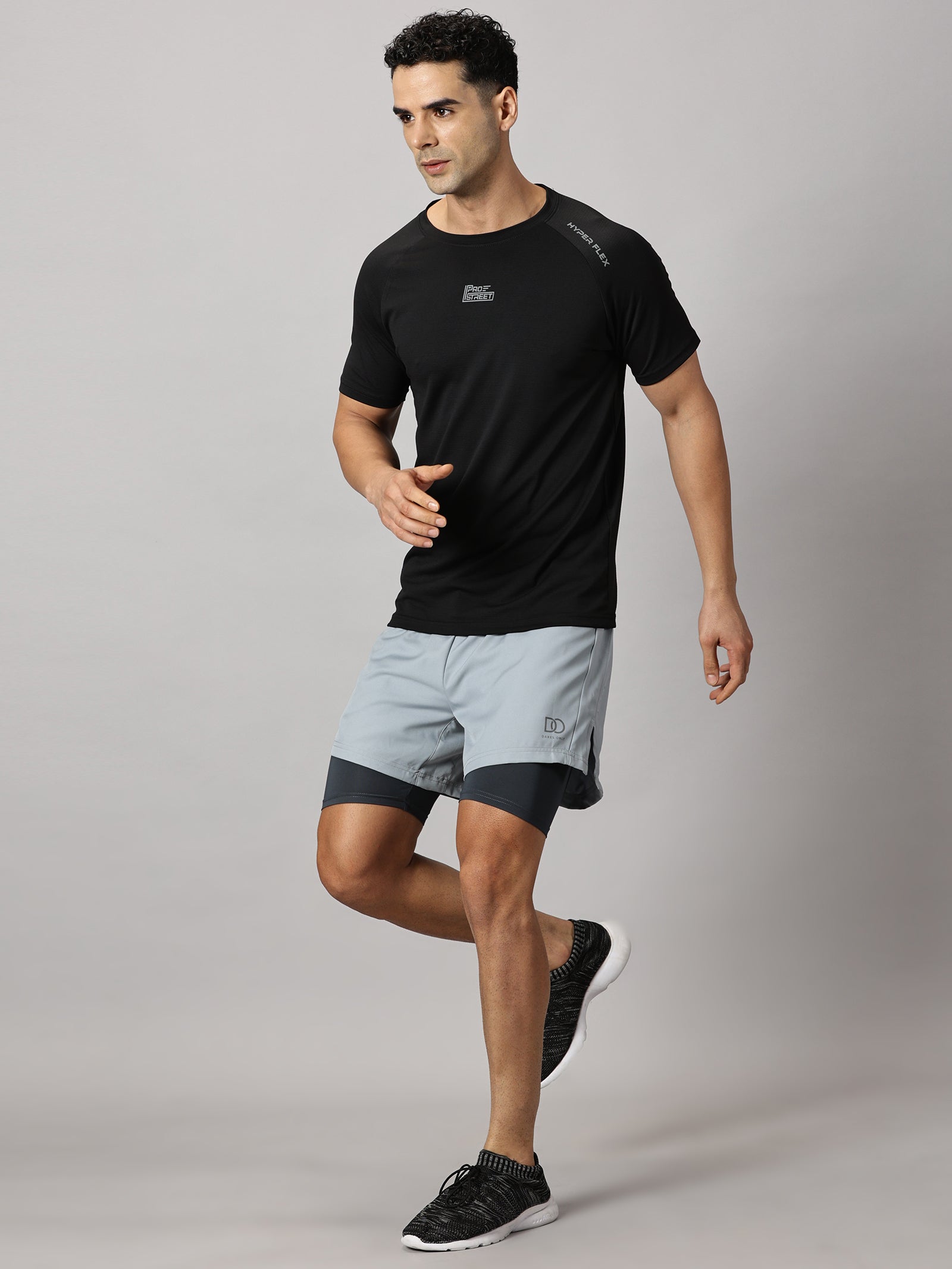 Dares Only Graphite Hybrid Run Shorts