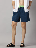 Load image into Gallery viewer, Neon &amp; Teal Blue Men&#39;s Swim/Board shorts
