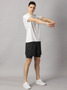 Dares Only Coal Hybrid Run Shorts