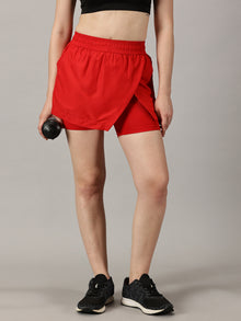 Game changer High-Rise Red Skort