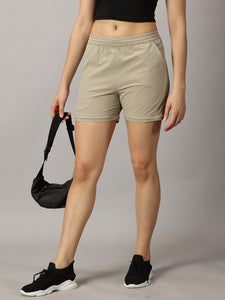 Convertible High-Rise Travel-Trek Pants - Beige