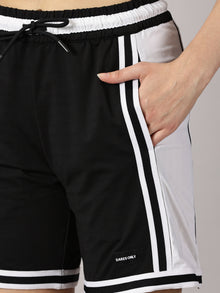 Defy Gravity Basketball shorts Black & White