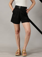 Load image into Gallery viewer, Bold Black Tailored Shorts

