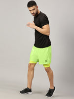 Load image into Gallery viewer, Dares Only Neon Hybrid Run Shorts
