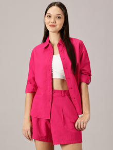 Fuchsia Linen co-ords