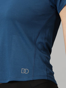 Form Fit Raglan Sleeve Navy Blue training T-shirt