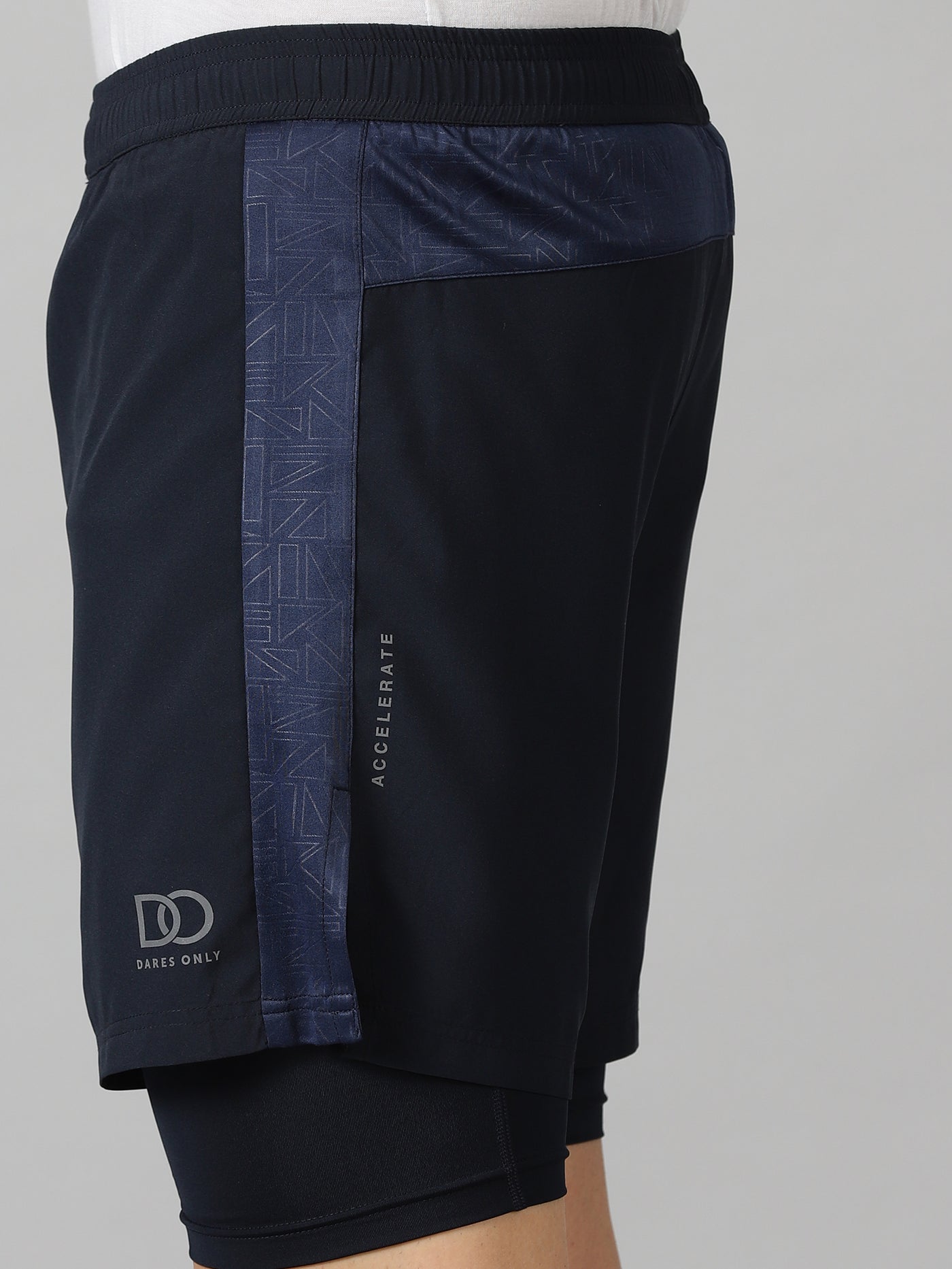 Dares Only Midnight Blue Hybrid Run Shorts