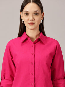 Fuchsia Linen co-ords