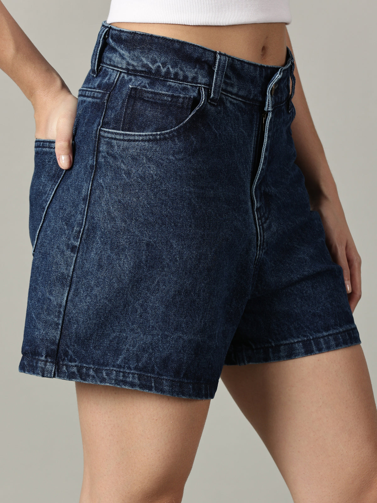 The All-Day High Waisted Denim Dark wash